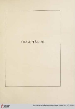 Ölgemälde (Nr. 1-60)