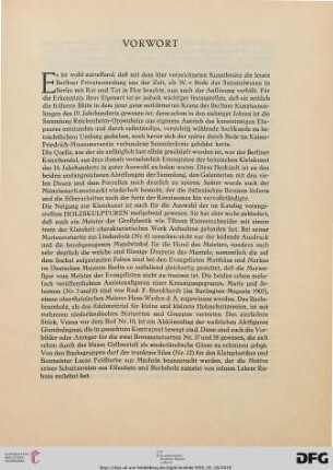 Vorwort (Otto v. Falke)
