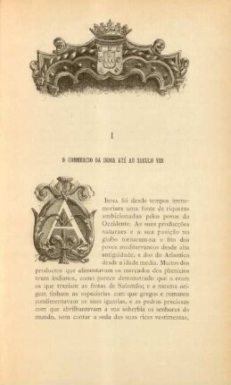 I. O commercio da India até ao seculo VIII