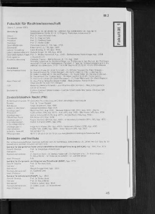 III.2 Fakultäten