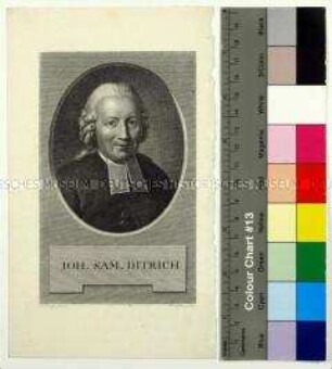 Porträt des Kirchenlieddichters Johann Samuel Diterich