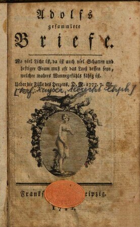 Adolfs gesammlete Briefe