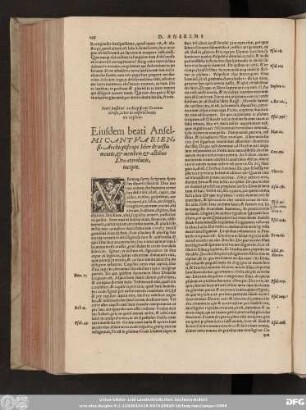 Beati Anselmi Archiepiscopi Cantuariensis, Liber de miseria hominis explicit. Eiusdem beati Anselmi Cantuariensis Archiepiscopi liber de vestimentis, & membris & actibus Deo attributis, incipit.