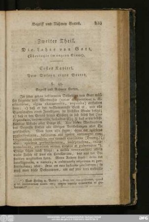 Erstes Kapitel. Vom Daseyn eines Gottes.
