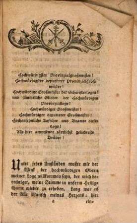 Rede bey der Josephsfeyer, gehalten in der Loge zur Wahrheit und Einigkeit : Im Orient von P*.