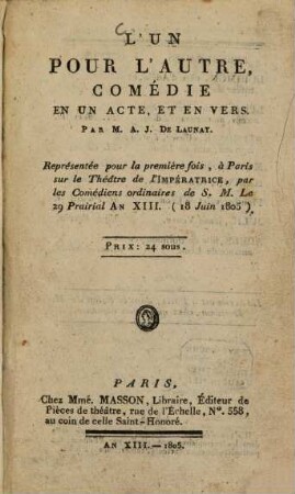 L' un pour l'autre