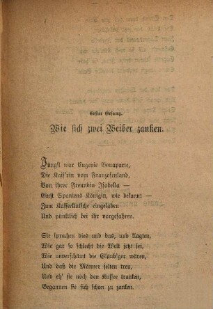 Der Franzosenkrieg von 1870 : erstes Buch: Der wahre casus belli oder: die Geheimnisse des Unterrocks
