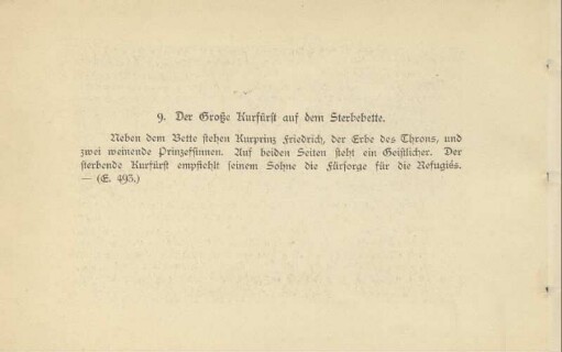 9. Der Große Kurfürst auf dem Sterbebette