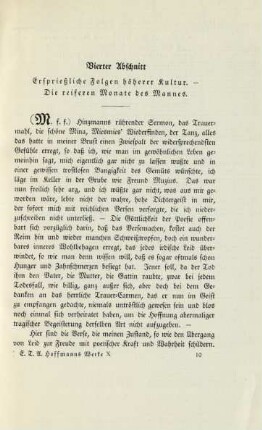 Vierter Abschnitt Ersprießliche Folgen höherer Kultur. – Die reiferen Monate des Mannes