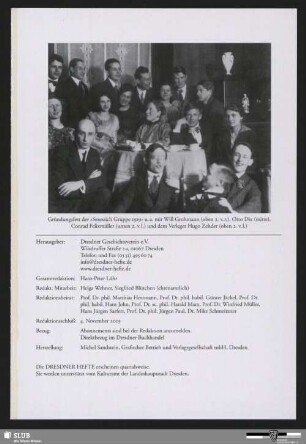 Gründungsfest der "Sezessich Gruppe 1919"