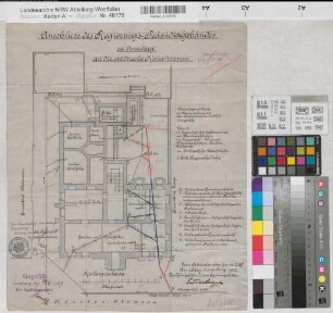 Arnsberg, Ehemaliges Regierungs-Präsidialgebäude, Kellergeschoss, Grundriss