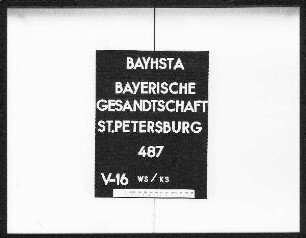 Schreiben Viereggs an Wickenburg (Die Relationen Wickenburgs 1788-1797, die von Prof. Maenner aus K.schw. 289/19-21 herausgenommen wurden, gingen wohl im 2. Weltkrieg verloren)