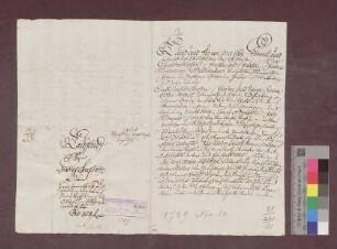 Hans Brehe und Genossen von Malsburg verkaufen der badischen Landesherrschaft mehrere Stücke Wald um 404 Gulden.