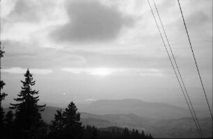 Wolkenhimmel über dem Rheintal