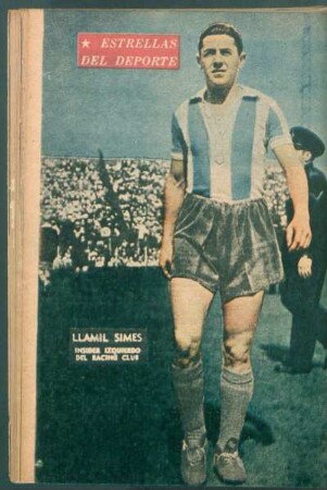 Llamil Simes, insider izquierdo del Racing Club - [Fotografía] : Estrellas del deporte