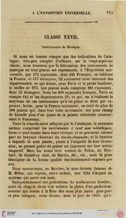 Classe XXVII: Fabrique des instruments de musique