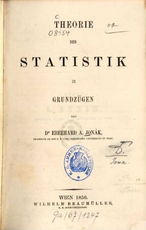 Theorie der Statistik in Grundzügen
