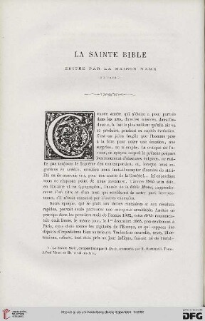 20: La Sainte Bible : éditée par la Maison Mame de Tours