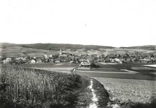 Wehrsdorf, Ortsansicht von Süden gegen Funkenberg