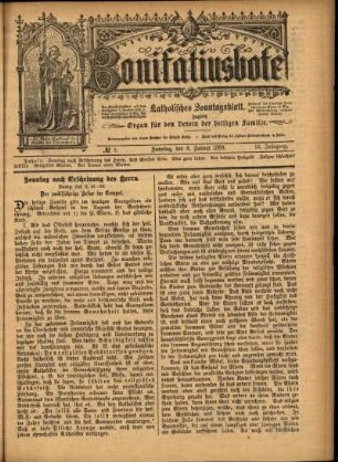 Ausgabe vom Sonntag, den 08. Januar 1899.