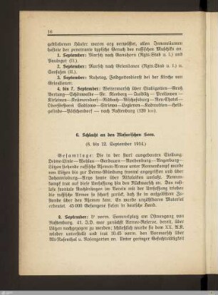 6. Schlacht an den Masurischen Seen