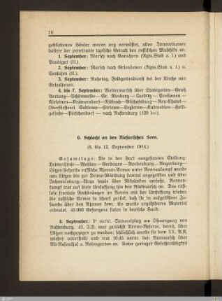 6. Schlacht an den Masurischen Seen