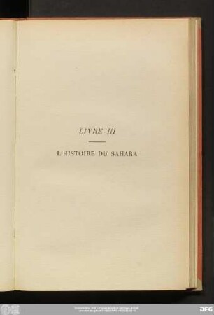 Livre III L'Histoire Du Sahara