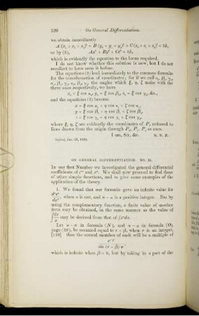 On general differentiation. No. II.
