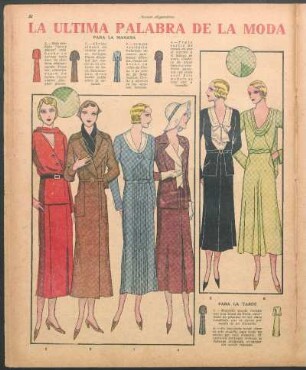 La última palabra de la moda para todas horas del día [Dibujos]