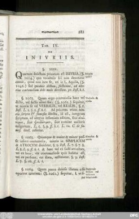Tit. IV. De Iniuriis.