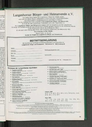 Beitrittserklärung