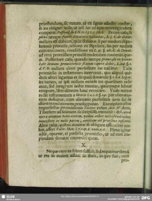 X. (...) Si res in eodem adhuc sit statu, quo fuit, cum promitteretur
