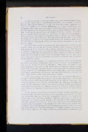 i) Die Lebensdauer der Zellen [...]