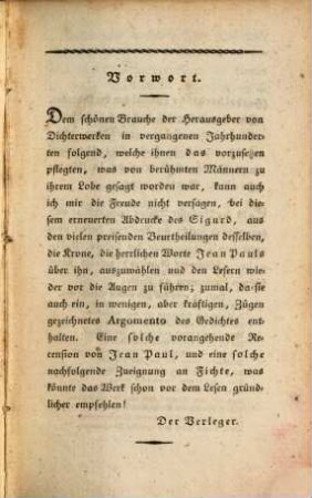Der Held des Nordens : In drei Theilen, 1