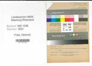 Entnazifizierung Heinrich Fries , geb. 16.05.1911 (Angestellter)