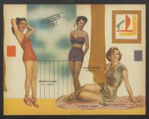 Dorothy Hart, Cyd Charisse, patricia Linght - [Ilustración] : Pebetas de PBT