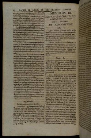Membrum III. Destatibus Christi, Exinanitione Et Exaltatione.