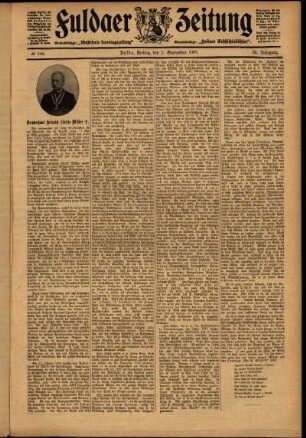 Zweite Ausgabe vom Freitag, den 01. September 1905.