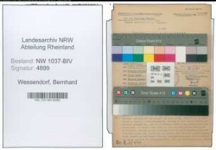 Entnazifizierung Bernhard Wessendorf , geb. 02.08.1913 (Kaufmann)