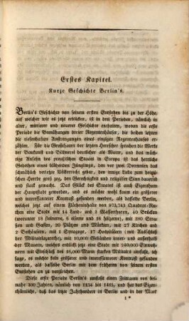 Berlin wie es ist : Ein Gemälde des Lebens dieser Residenzstadt und ihrer Bewohner, dargestellt in genauer Verbindung mit Geschichte und Topographie