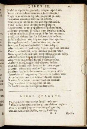 [Belli gigantes], Liber Quartus.