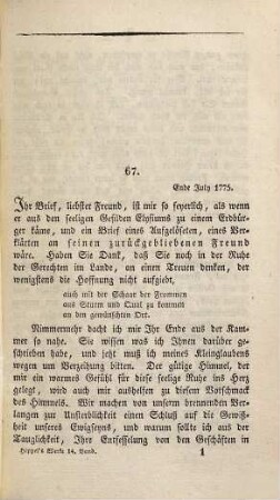 Th. G. von Hippel's sämmtliche Werke, 14. Hippel's Briefe