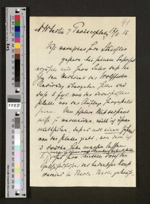 Brief an Gustav Schiefler
