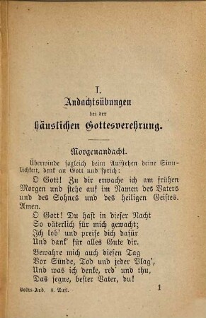 Volks-Andachten : Ein Gebet- und Gesangbuch für katholische Christen
