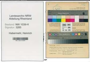 Entnazifizierung Heinrich Habermehl , geb. 16.11.1912 (Bergmann)