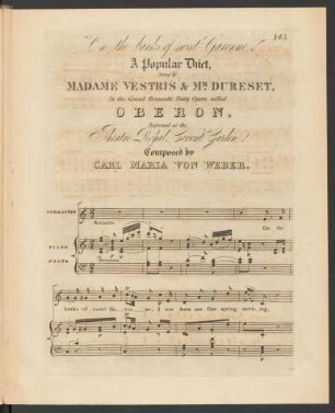 "On the banks of sweet Garonne", a popular duet