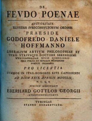 De Fevdo Poenae