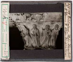Toulouse: Augustinermuseum, Kapitell aus St. Etienne, Kluge Jungfrauen (Stoedtner-Nr. 130100)