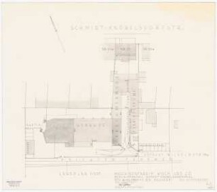 Maschinenfabrik Wisch und Co., Berlin-Spandau Erweiterungsbau: Lageplan 1:200