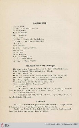 Handschriften-Bezeichnungen